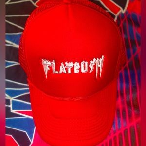 Flatbush Red/White rsmxnyc 90’s Trucker